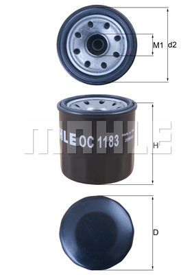 Filtr oleju OC 1183 KNECHT
