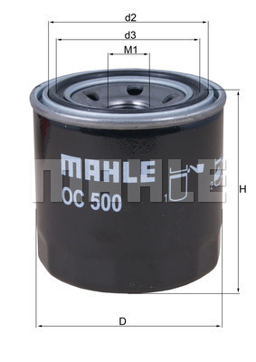 Filtr oleju OC 500 KNECHT