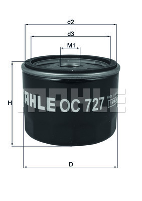 Filtr oleju OC 727 KNECHT