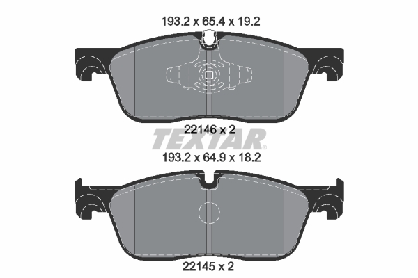 Klocki hamulcowe - komplet, Q+ 2214601 TEXTAR