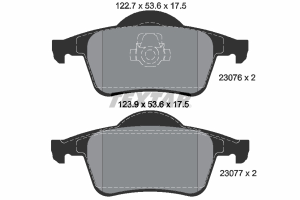 Klocki hamulcowe - komplet, Q+ 2307602 TEXTAR
