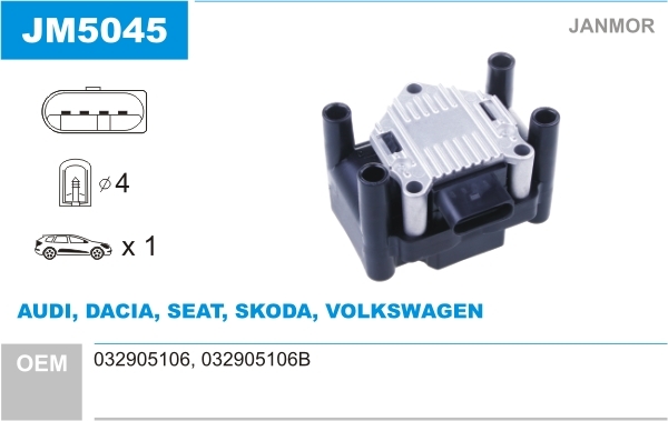 Cewka zapłonowa JM5045 JANMOR