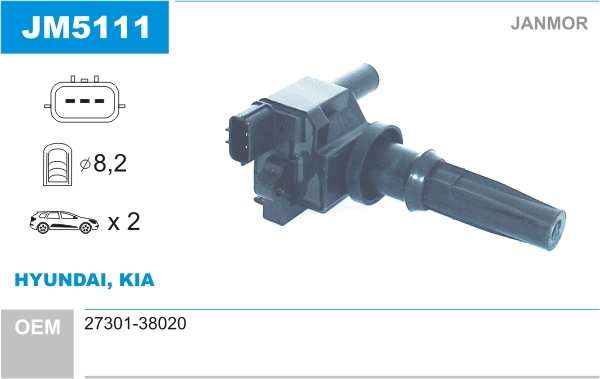 Cewka zapłonowa JM5111 JANMOR