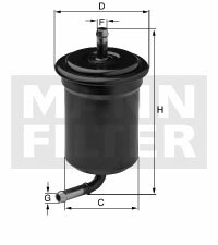 Filtr paliwa WK 5017 MANN-FILTER MANN+HUMMEL GMBH