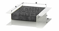 Filtr kabinowy przeciwpyłkowy CUK 1820-2 MANN-FILTER MANN+HUMMEL GMBH