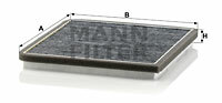 Filtr kabinowy przeciwpyłkowy CUK 20 010 MANN-FILTER MANN+HUMMEL GMBH