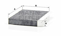 Filtr kabinowy przeciwpyłkowy CUK 22 022 MANN-FILTER MANN+HUMMEL GMBH