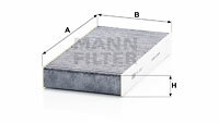 Filtr kabinowy przeciwpyłkowy CUK 2327-2 MANN-FILTER MANN+HUMMEL GMBH