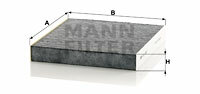 Filtr kabinowy przeciwpyłkowy CUK 2345 MANN-FILTER MANN+HUMMEL GMBH