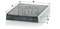 Filtr kabinowy przeciwpyłkowy CUK 2433 MANN-FILTER MANN+HUMMEL GMBH
