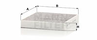 Filtr kabinowy przeciwpyłkowy CUK 2440 MANN-FILTER MANN+HUMMEL GMBH