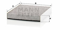 Filtr kabinowy przeciwpyłkowy CUK 2442 MANN-FILTER MANN+HUMMEL GMBH
