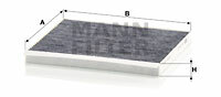 Filtr kabinowy przeciwpyłkowy CUK 24 013 MANN-FILTER MANN+HUMMEL GMBH