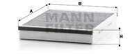 Filtr kabinowy przeciwpyłkowy CUK 25 007 MANN-FILTER MANN+HUMMEL GMBH