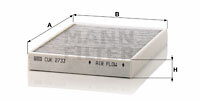 Filtr kabinowy przeciwpyłkowy CUK 2733 MANN-FILTER MANN+HUMMEL GMBH