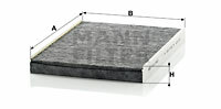Filtr kabinowy przeciwpyłkowy CUK 2862 MANN-FILTER MANN+HUMMEL GMBH