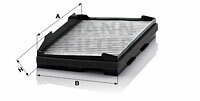 Filtr kabinowy przeciwpyłkowy CUK 3220 MANN-FILTER MANN+HUMMEL GMBH