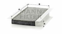 Filtr kabinowy przeciwpyłkowy CUK 3337 MANN-FILTER MANN+HUMMEL GMBH