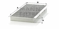 Filtr kabinowy przeciwpyłkowy CUK 3567 MANN-FILTER MANN+HUMMEL GMBH