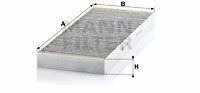 Filtr kabinowy przeciwpyłkowy CUK 4179 MANN-FILTER MANN+HUMMEL GMBH