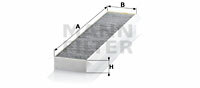 Filtr kabinowy przeciwpyłkowy CUK 5141 MANN-FILTER MANN+HUMMEL GMBH