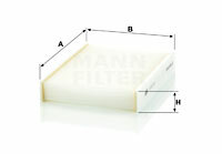 Filtr kabinowy przeciwpyłkowy CU 20 013 MANN-FILTER MANN+HUMMEL GMBH