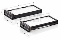 Filtr kabinowy przeciwpyłkowy CU 23 000-2 MANN-FILTER MANN+HUMMEL GMBH