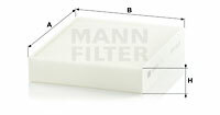 Filtr kabinowy przeciwpyłkowy CU 25 001 MANN-FILTER MANN+HUMMEL GMBH