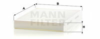 Filtr kabinowy przeciwpyłkowy CU 2733 MANN-FILTER MANN+HUMMEL GMBH