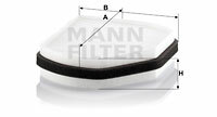Filtr kabinowy przeciwpyłkowy CU 2897 MANN-FILTER MANN+HUMMEL GMBH