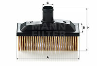 Filtr, odpowietrzenie komory korbowej C 118 MANN-FILTER MANN+HUMMEL GMBH
