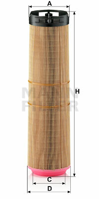 Filtr powietrza C 12 178 MANN-FILTER MANN+HUMMEL GMBH
