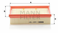 Filtr powietrza C 2287 MANN-FILTER MANN+HUMMEL GMBH