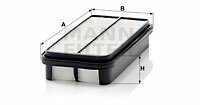 Filtr powietrza C 2736/1 MANN-FILTER MANN+HUMMEL GMBH