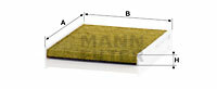 Filtr kabinowy przeciwpyłkowy, FreciousPlus FP 2026 MANN-FILTER MANN+HUMMEL GMBH