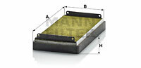 Filtr kabinowy przeciwpyłkowy, FreciousPlus FP 2745-2 MANN-FILTER MANN+HUMMEL GMBH