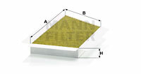 Filtr kabinowy przeciwpyłkowy, FreciousPlus FP 3448 MANN-FILTER MANN+HUMMEL GMBH