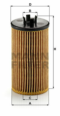 Filtr oleju HU 612/2 x MANN-FILTER MANN+HUMMEL GMBH