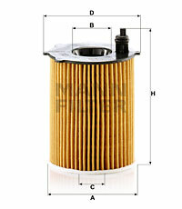 Filtr oleju HU 7033 z MANN-FILTER MANN+HUMMEL GMBH