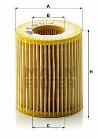 Filtr oleju HU 711/4 x MANN-FILTER MANN+HUMMEL GMBH
