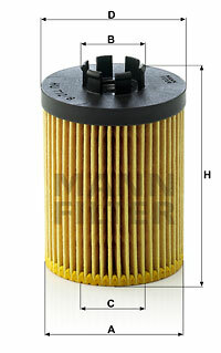 Filtr oleju HU 712/8 x MANN-FILTER MANN+HUMMEL GMBH