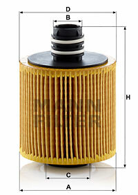 Filtr oleju HU 8006 z MANN-FILTER MANN+HUMMEL GMBH