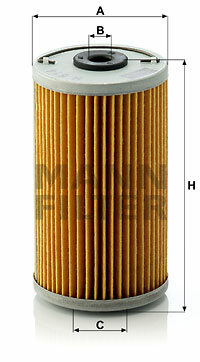 Filtr oleju H 614 x MANN-FILTER MANN+HUMMEL GMBH