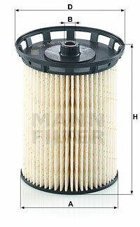Filtr paliwa PU 10 010 z MANN-FILTER MANN+HUMMEL GMBH