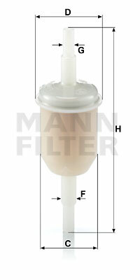 Filtr WK 31/2 (100) MANN-FILTER MANN+HUMMEL GMBH