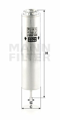 Filtr paliwa WK 5005/1 z MANN-FILTER MANN+HUMMEL GMBH