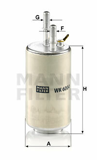 Filtr paliwa WK 6004 MANN-FILTER MANN+HUMMEL GMBH