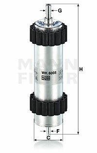 Filtr paliwa WK 6008 MANN-FILTER MANN+HUMMEL GMBH