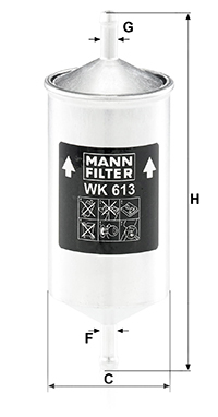 Filtr paliwa WK 613 MANN-FILTER MANN+HUMMEL GMBH