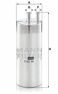 Filtr paliwa WK 7012 MANN-FILTER MANN+HUMMEL GMBH